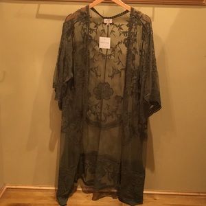 Olive green Kimono